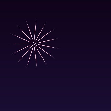 Preview of fireworks shader